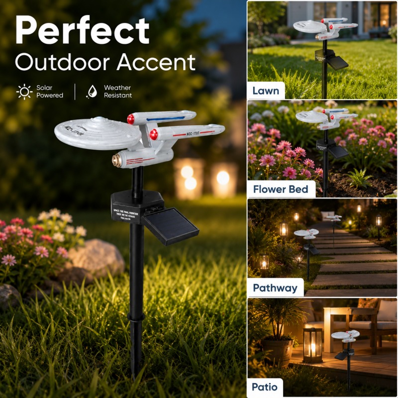 Outdoor Lighting Company - Lámpara Solar para Jardín con Forma