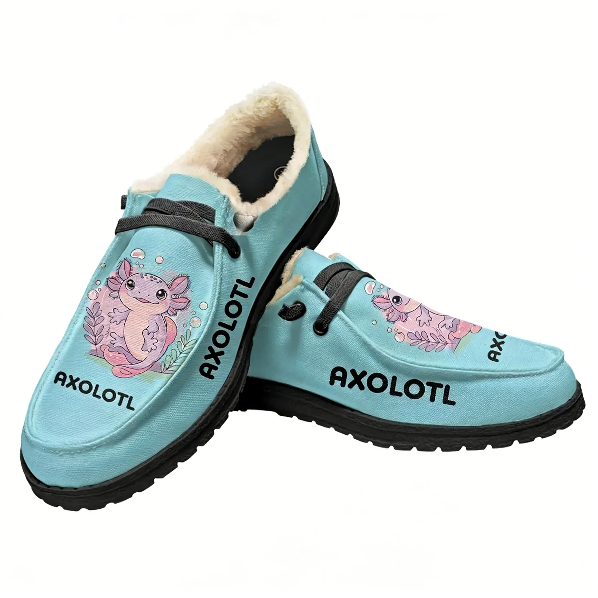 Outdoor Lighting Round - Zapatos planos de terciopelo Axolotl para