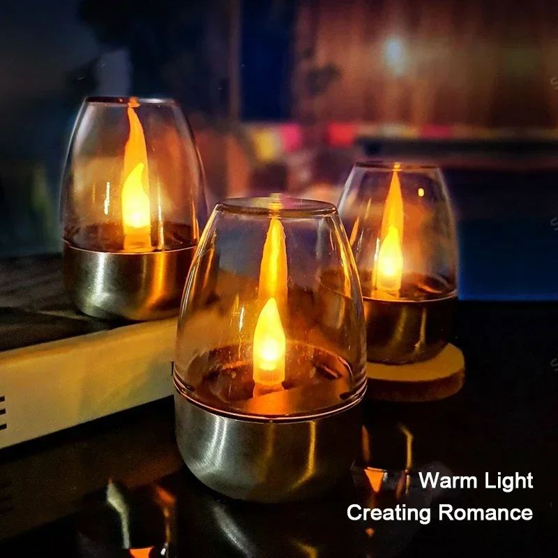Outdoor Lighting Company - Velas solares LED, luz nocturna recargable