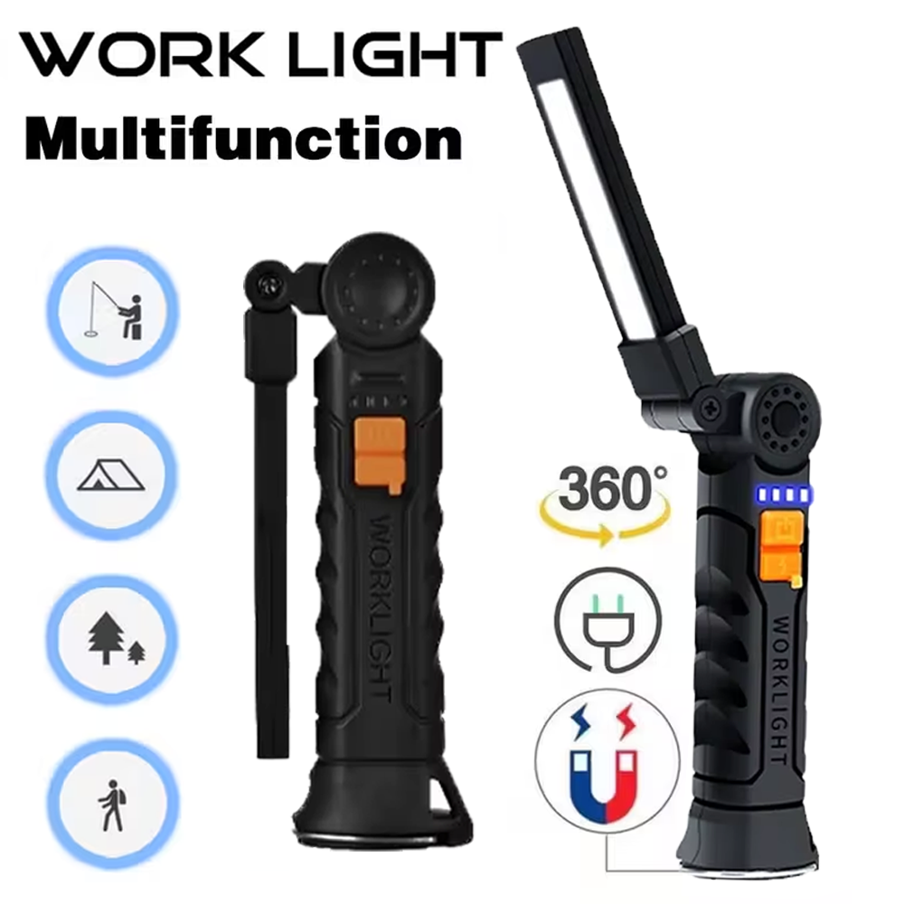 Lighting Fixture Outdoor - Linterna LED COB portátil, linterna recargable