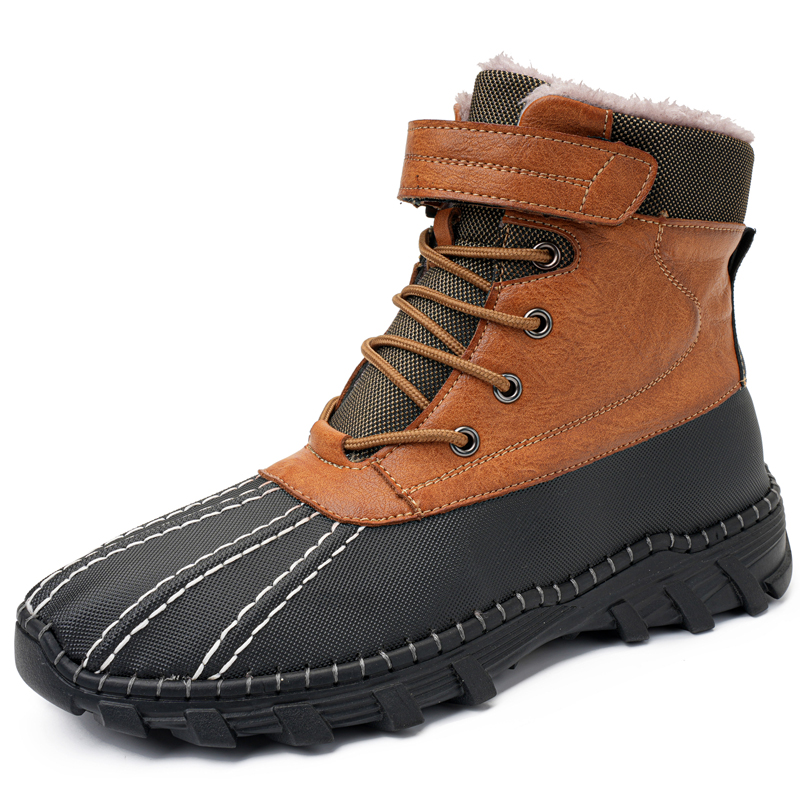 Outdoor Lighting Round - Botas de Invierno para Hombre, Forradas
