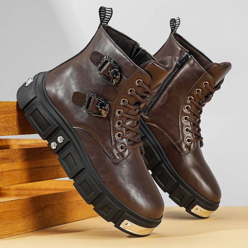 Outdoor Lighting Round - Botas de hombre de lujo ligero