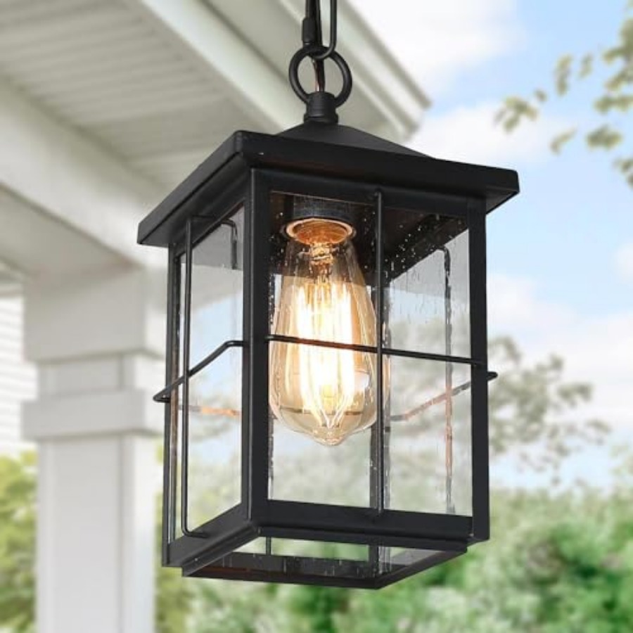 Lighting Fixture Outdoor - Lámpara Colgante para Exteriores, Estilo Rústico,