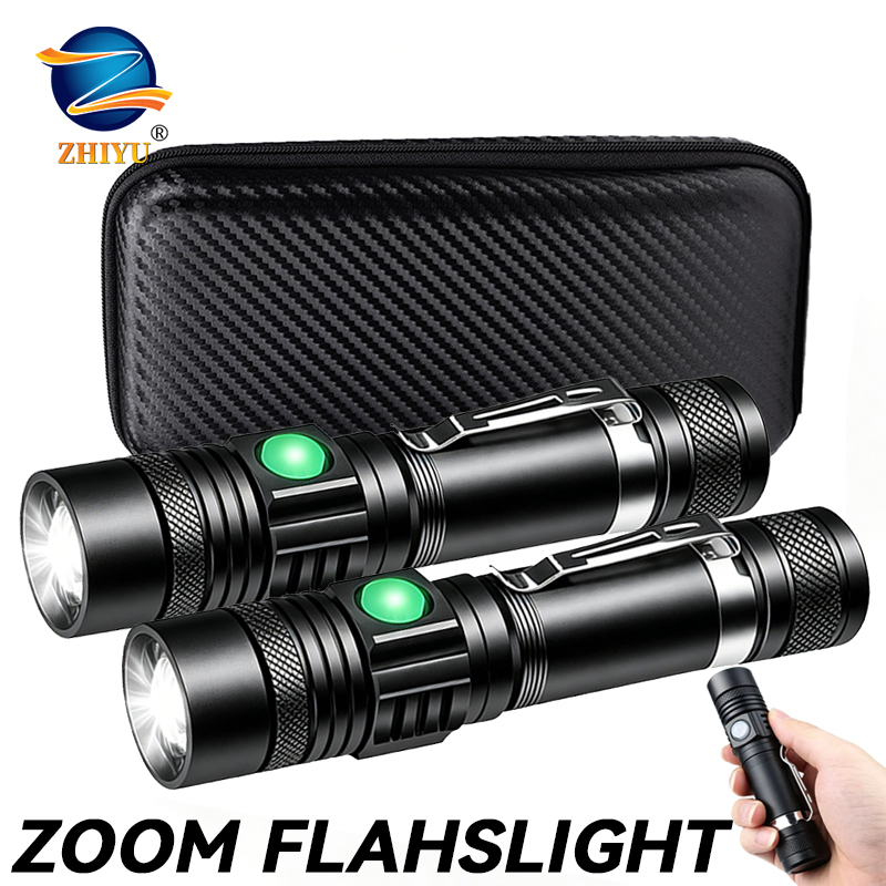 Lighting Fixture Outdoor - Linterna LED T6 Recargable, Linterna con