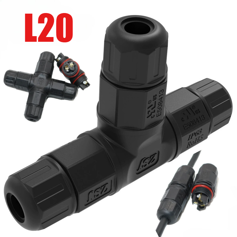 Outdoor Lighting Joint Box - Conector Impermeable para Exteriores de 2P,