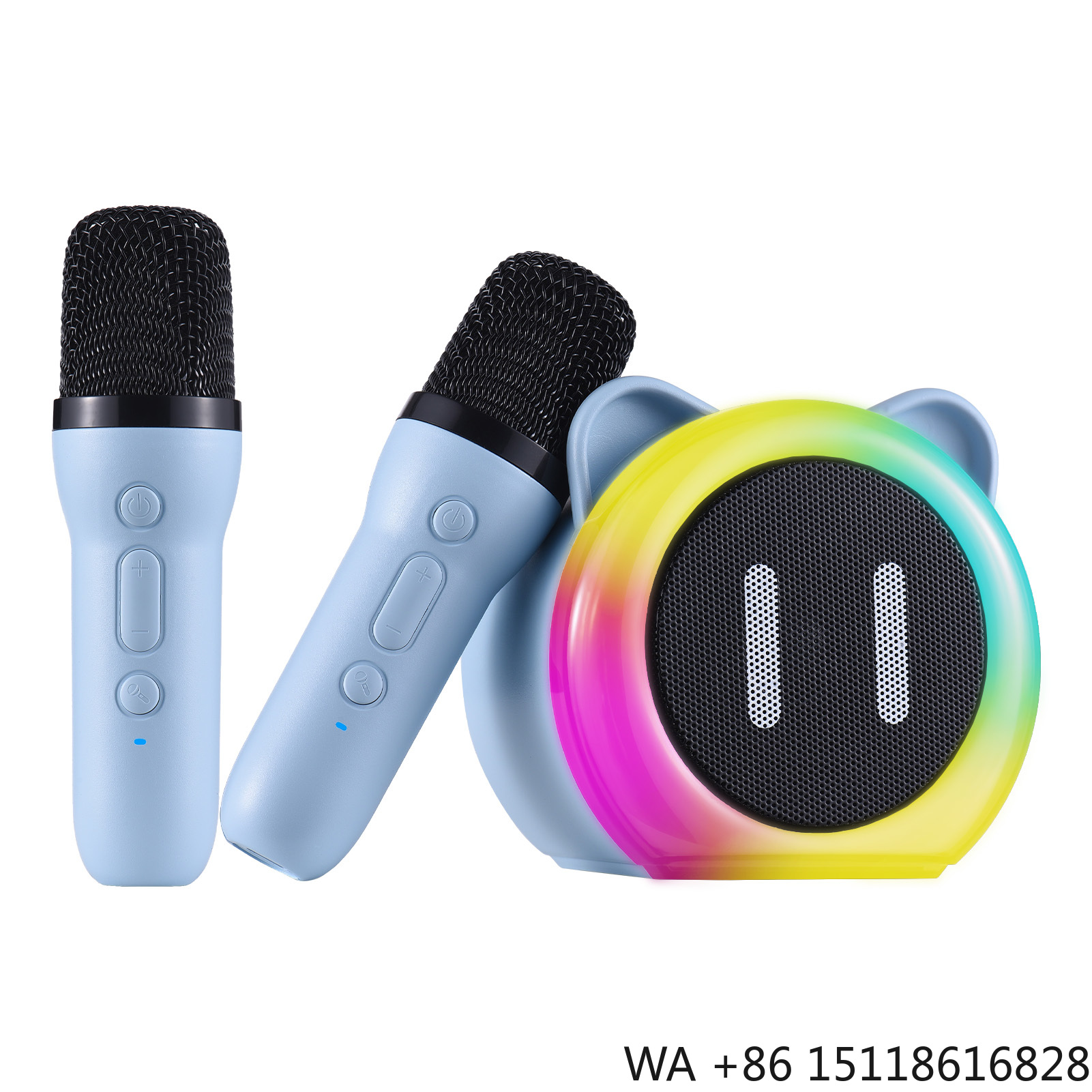 Outdoor Lighting Effects - Máquina de Karaoke con 2 Micrófonos