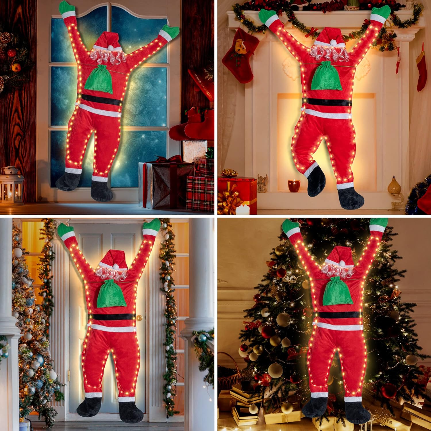 Decoración de Papá Noel para i - Outdoor Lighting Diy reseña y precio