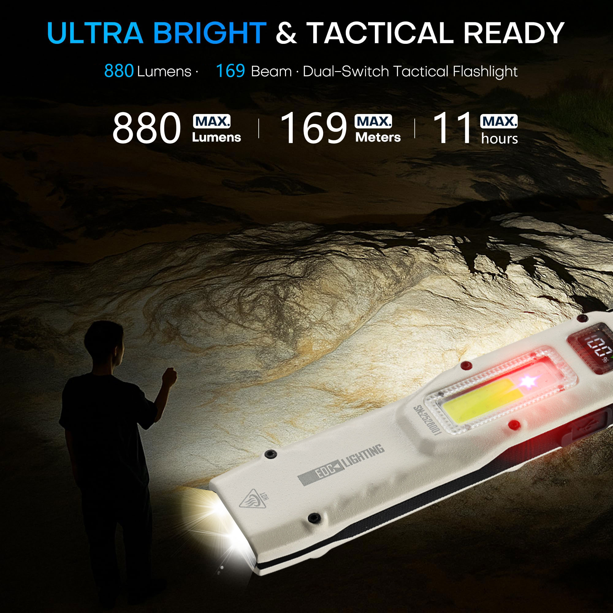 Linterna DE TRABAJO táctica ul - Lighting Fixture Outdoor reseña y precio