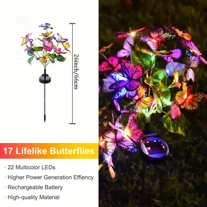 Luces LED solares de mariposa  - Outdoor Lighting Company reseña y precio