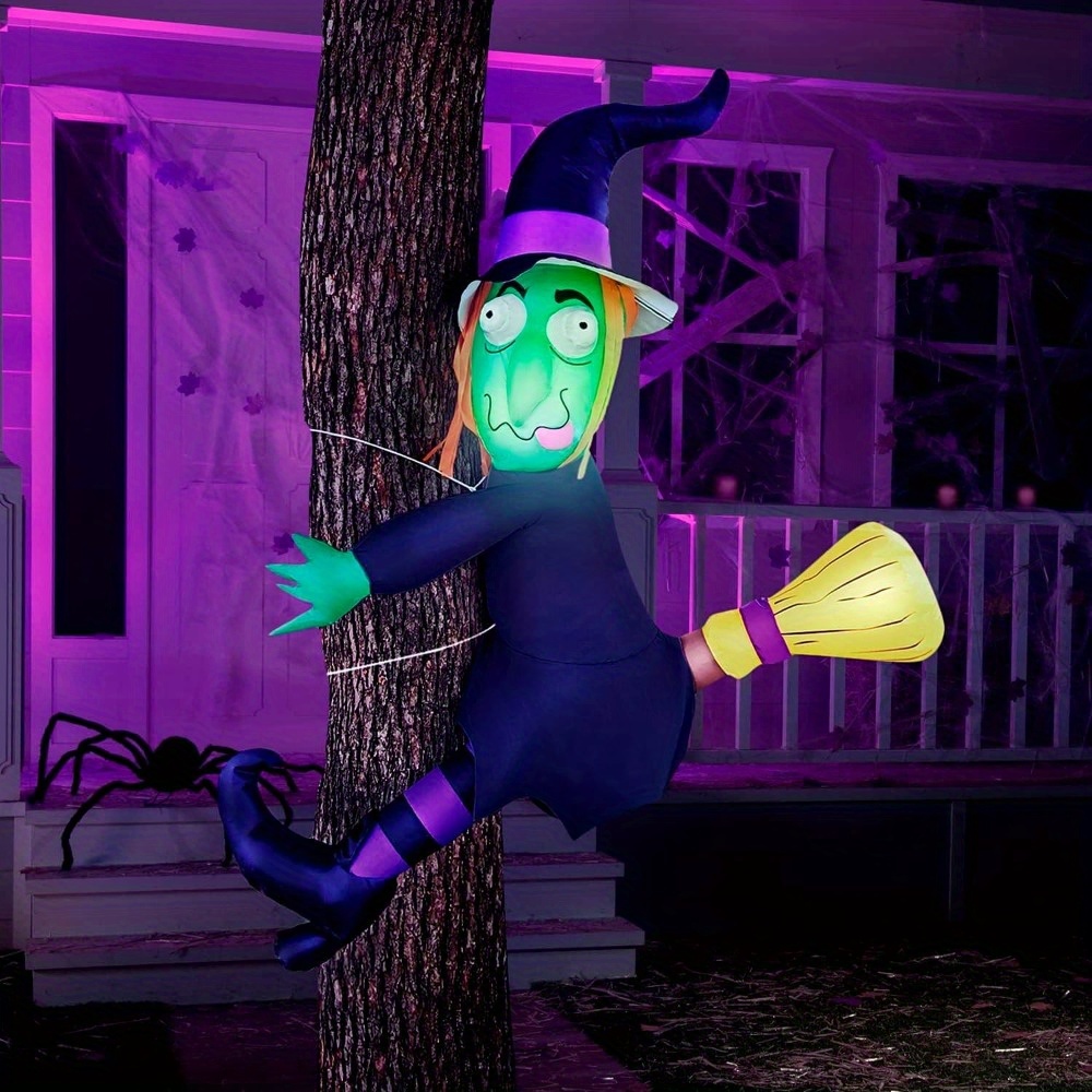 Bruja inflable de Halloween de - Outdoor Lighting Effects reseña y precio