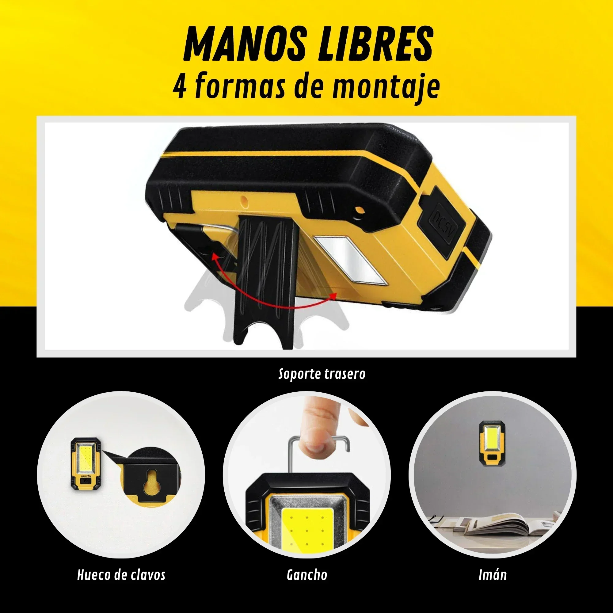 Linterna de Trabajo Recargable - Lighting Fixture Outdoor reseña y precio