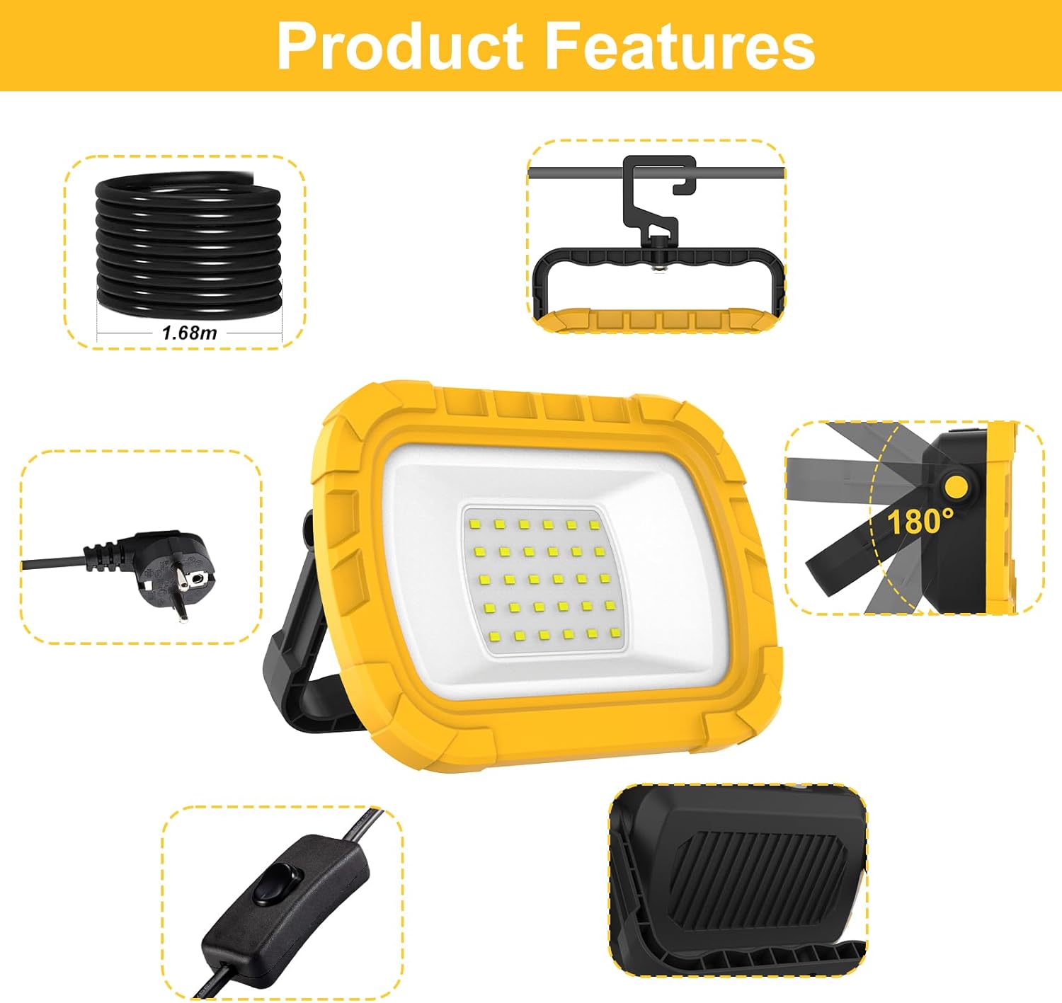 Foco portátil de 30 LED para e - Outdoor Lighting Not Working reseña y precio