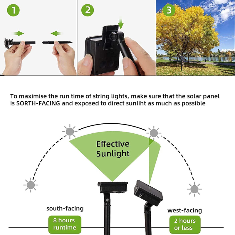 Guirnalda de luces LED solares - Outdoor Lighting Company reseña y precio