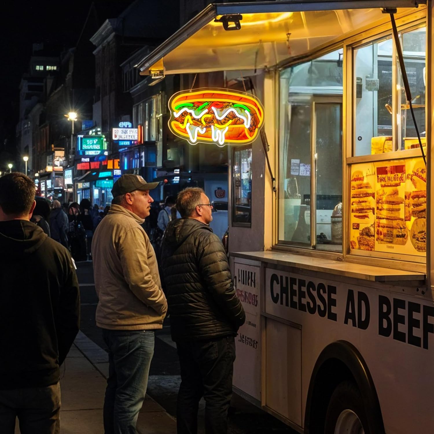 Letrero de Neón Philly Cheeses - Outdoor Lighting Vendor reseña y precio