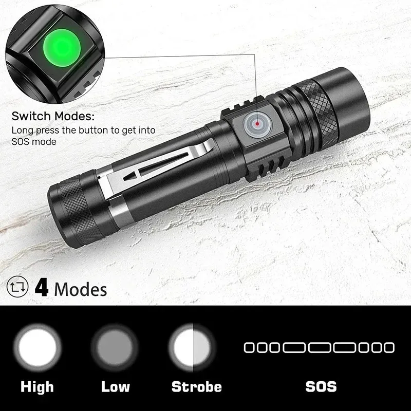 Linterna LED T6 Recargable, Li - Lighting Fixture Outdoor reseña y precio