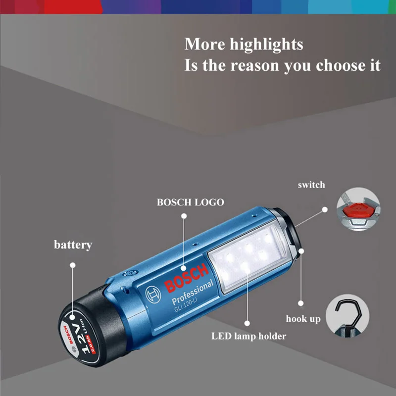 Lámpara recargable Bosch GLI 1 - Outdoor Lighting Diy reseña y precio