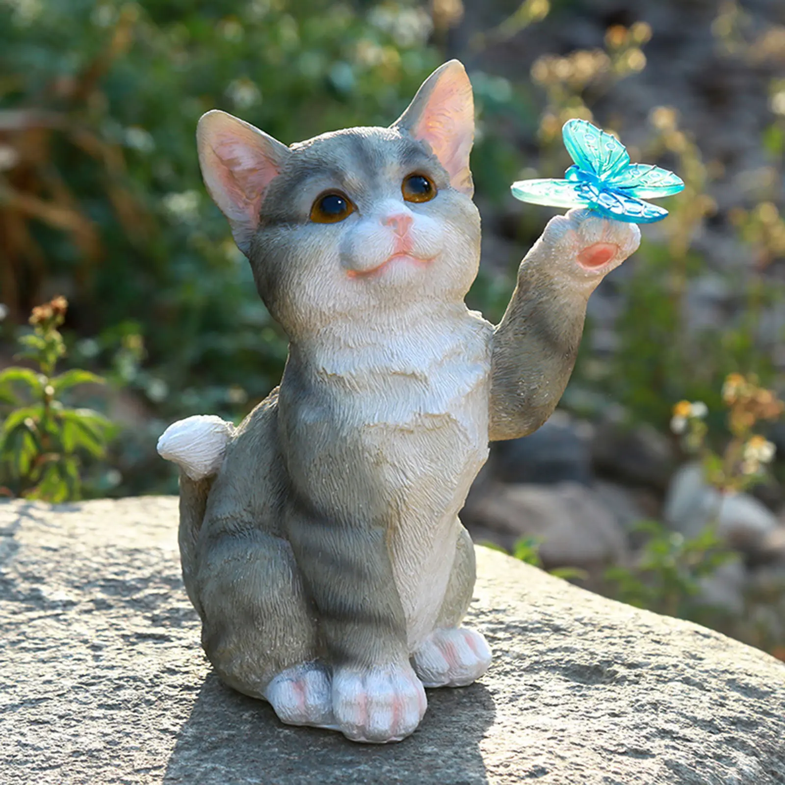 Escultura de gato al aire libr - Outdoor Lighting Company reseña y precio