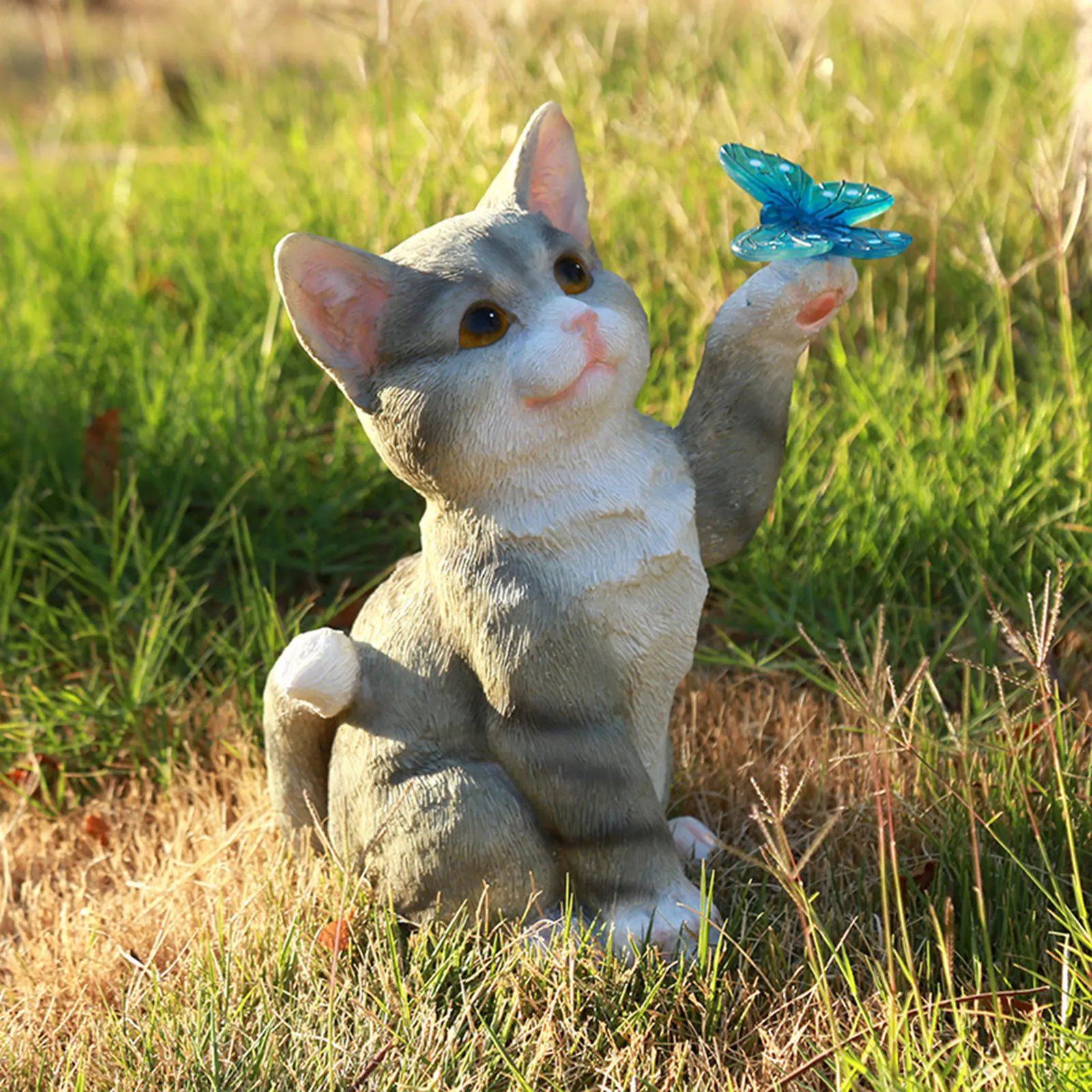 Escultura de gato al aire libr - Outdoor Lighting Company reseña y precio